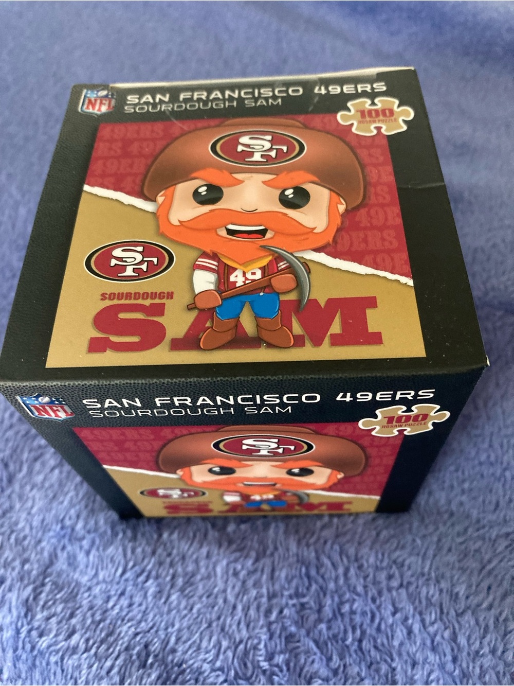 NFL San Francisco 49ers Sourdough Sam Collectible Box - Red, Gold, Brown